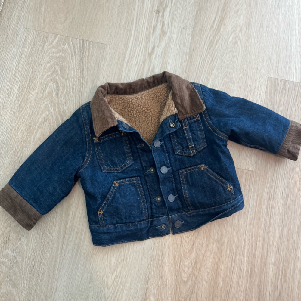Gap Toddler Reversible Sherpa Jean Jacket